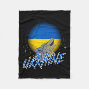 Ukraine Ukraine T-Shirt Wolfs Vintage Retro Ukrain Fleecedecke