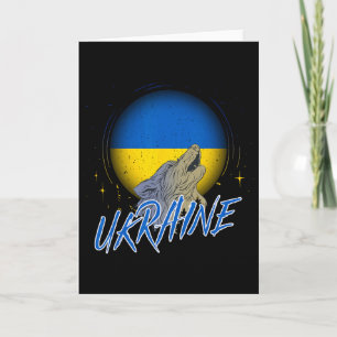 Ukraine Ukraine T-Shirt Wolfs Vintage Retro Ukrain Karte