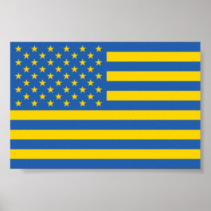 Ukraine Ukraine USA USA Staaten USA Poster