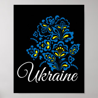 Ukraine Ukrainer Ukrainisch Kiew Trysub Flagge 12  Poster