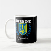Ukraine Ukrainer Ukrainisch Kiew Trysub Flagge 5 Kaffeetasse (Links)