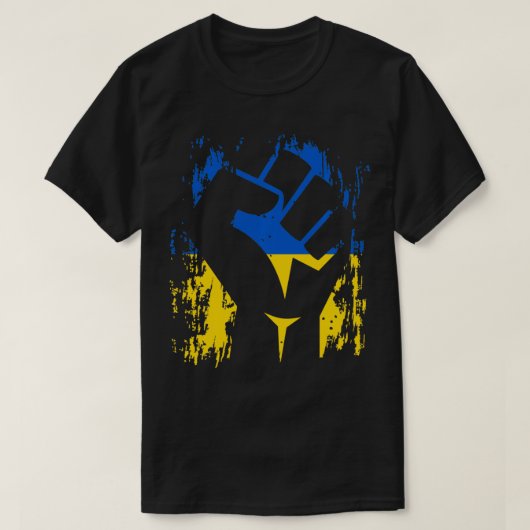 Ukraine Ukrainian Flag Stand With Ukraine DNA T-Shirt (Design vorne)