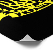 Ukraine Ukrainian Kiew Trysub Flag 16  Poster (Ecke)