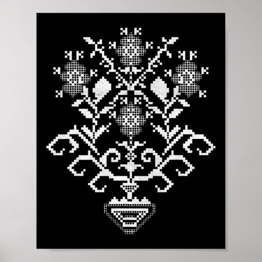Ukraine Ukrainian Kiew Trysub Flag 6  Poster (Vorne)