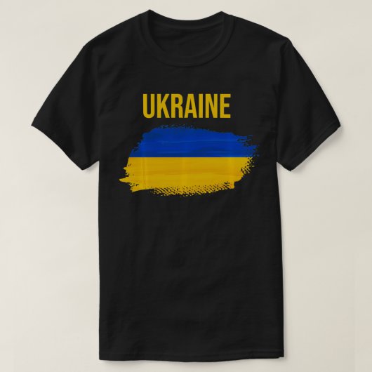 Ukraine Ukrainian Tee Travel Flag (Design vorne)