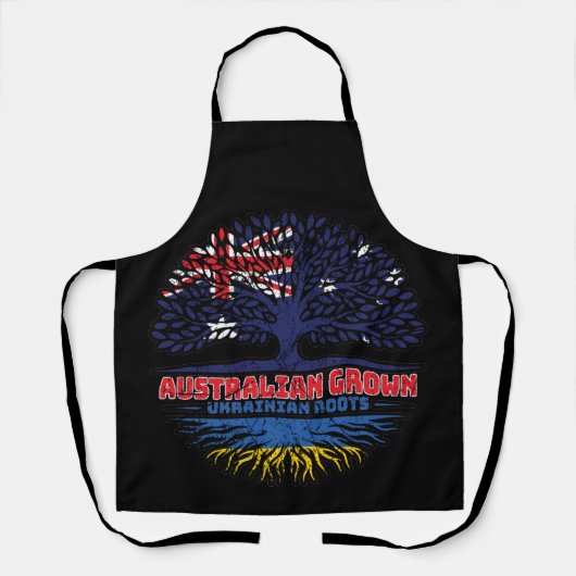 Ukraine Ukrainisch Australisch Australien Tree Roo Schürze (Vorderseite)