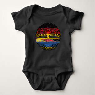 Ukraine Ukrainisch Deutsch Deutschland Baum Wurzel Baby Strampler