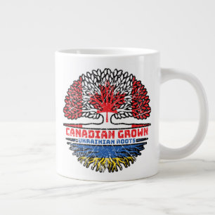 Ukraine Ukrainisch Kanadisches Treuhandflagge Jumbo-Tasse