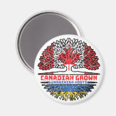 Ukraine Ukrainisch Kanadisches Treuhandflagge Magnet (Vorderseite/Rückseite)