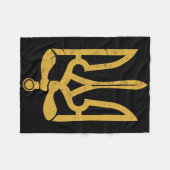 Ukraine Ukrainisch Kiew Trysub Flagge 10 Fleecedecke (Vorderseite (Horizontal))