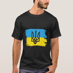Ukraine Ukrainisch Kiew Trysub Flagge 17 T-Shirt