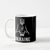 Ukraine Ukrainisch Kiew Trysub Flagge 8 Kaffeetasse (Links)