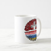Ukraine Ukrainisch Schweizer Schweiz Baum Wurzel Kaffeetasse (VorderseiteRechts)