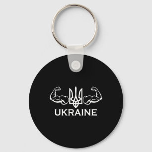 Ukraine Ukrainisch Ukrainisch Kiew Trysub Flagge Schlüsselanhänger