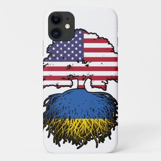Ukraine Ukrainisch USA Vereinigte Staaten Case-Mate iPhone Hülle (Rückseite)