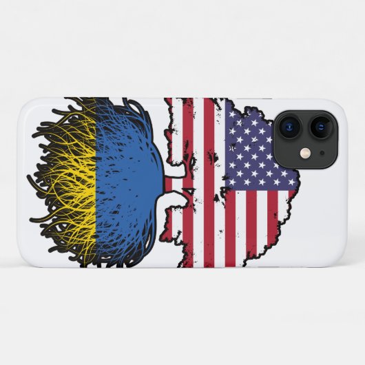 Ukraine Ukrainisch USA Vereinigte Staaten Case-Mate iPhone Hülle (Rückseite (Horizontal))