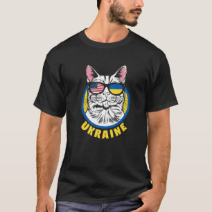 Ukraine Ukrainische Amerikanisch-amerikanische Fla T-Shirt