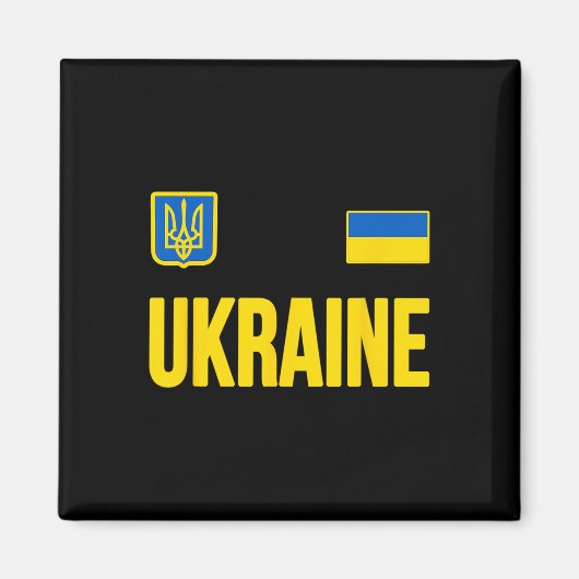Ukraine Ukrainische Flagge 2 Magnet (Vorne)