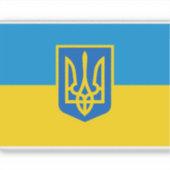 Ukraine, ukrainische Flagge Aufkleber (Vorderseite)