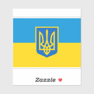 Ukraine, ukrainische Flagge Aufkleber
