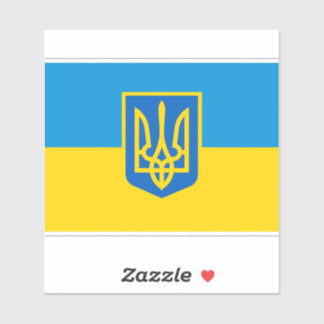 Ukraine, ukrainische Flagge Aufkleber