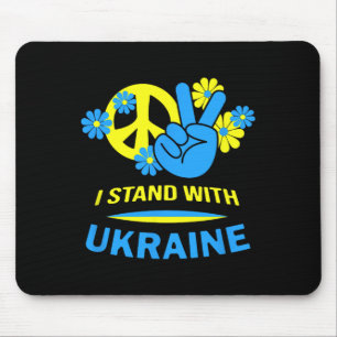 Ukraine Ukrainische Flagge Frieden in der Ukraine Mousepad