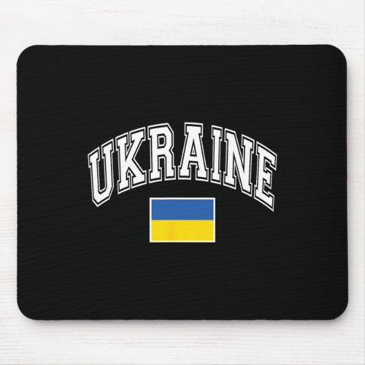 Ukraine Ukrainische Flagge Grafik 2 Mousepad (Vorne)