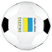 Ukraine Ukrainische Flagge Personalisiert Fußball (Gedreht)
