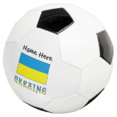 Ukraine Ukrainische Flagge Personalisiert Fußball (Dreiviertel)