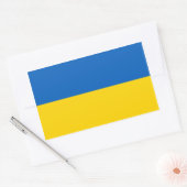 Ukraine/ukrainische Flagge Rechteckiger Aufkleber (Umschlag)