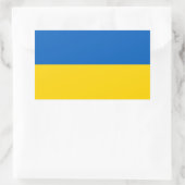 Ukraine - ukrainische Flagge Rechteckiger Aufkleber (Tasche)