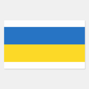 Ukraine - ukrainische Flagge Rechteckiger Aufkleber