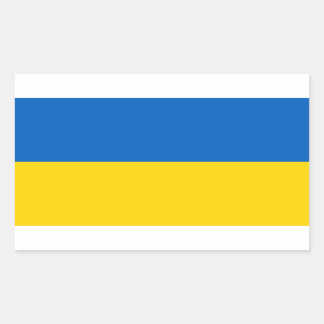 Ukraine - ukrainische Flagge Rechteckiger Aufkleber