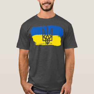 Ukraine ukrainische Flagge Ukrainische Prämie T-Shirt