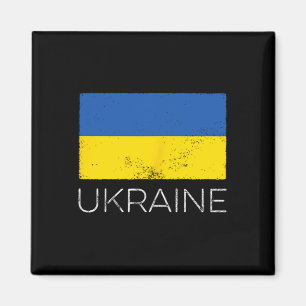Ukraine Ukrainische Flagge Vintage Ukraine Mini-Fl Magnet