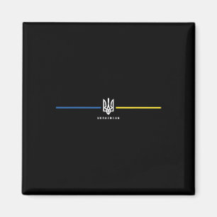 Ukraine Ukrainische Flagge Zelensky Tryzub Militär Magnet