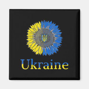 Ukraine Ukrainische Sonnenblume Vintag Ukrainisch Magnet