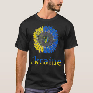 Ukraine Ukrainische Sonnenblume Vintag Ukrainisch T-Shirt