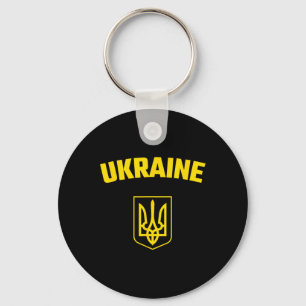 Ukraine. Ukrajina Trzub. Ukrainischer Dreizack. Ge Schlüsselanhänger