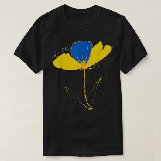 Ukraine "unbewohnbar", unwiderstehlicher ukrainisc T-Shirt (Design vorne)