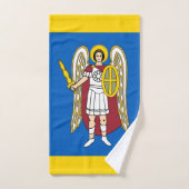 Ukraine und Kiew-Stadtmatte, ukrainische Flagge Badhandtuch Set (Handtuch)