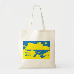 Ukraine und Krimea Tragetasche