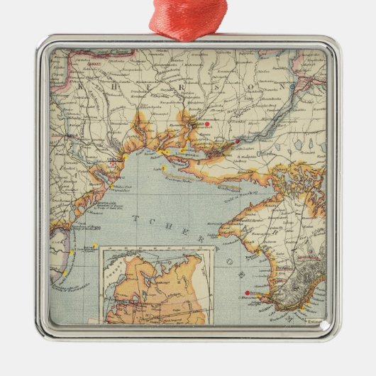 Ukraine und Moldau Ornament Aus Metall (Vorne)