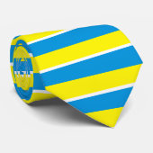 Ukraine und ukrainische Flagge Krawatte (Gerollt)