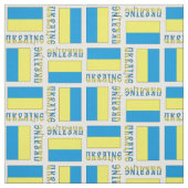 Ukraine und ukrainische Flagge Stoff (Muster)