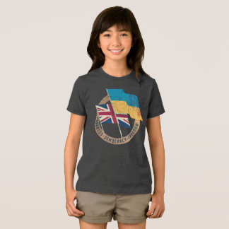 Ukraine-United Kingdom Friendship Emblem Tri-Blend Shirt