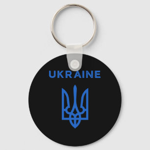 Ukraine Unterstützer Dreizack Ukrainisch Tryzub Fl Schlüsselanhänger