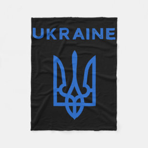 Ukraine Unterstützer Dreizack Ukrainische Tryzub F Fleecedecke
