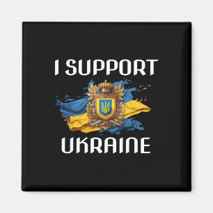 Ukraine Unterstützer Flagge und Symbol Ukrainische Magnet