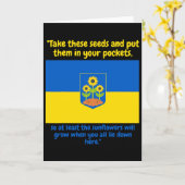 Ukraine Unterstützer Sonnenblume Pfütze Diese Same Karte (Gelbe Blume)